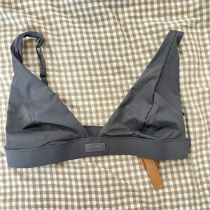 SKIMS Gray Minimalist Triangle Bra